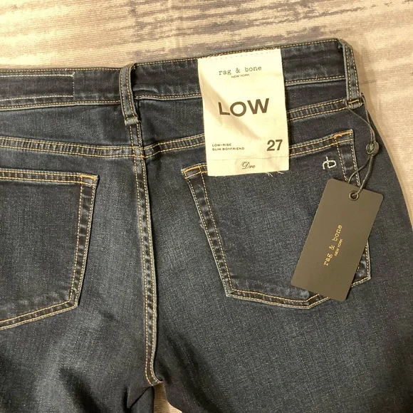 RAG&BONE Bianca Dre Low-Rise Slim Boyfriend